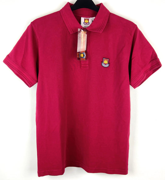 BNWT West Ham Claret Football Polo Shirt Men's Medium