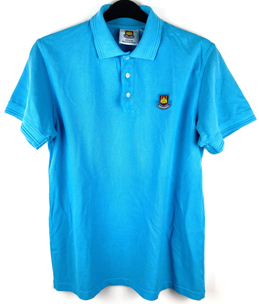 West Ham Blue Football Polo Shirt Men's Medium