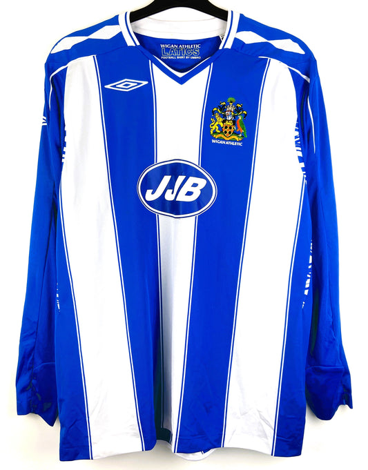 2007 2008 Wigan Umbro Home Long-sleeve Football Shirt Men's XL