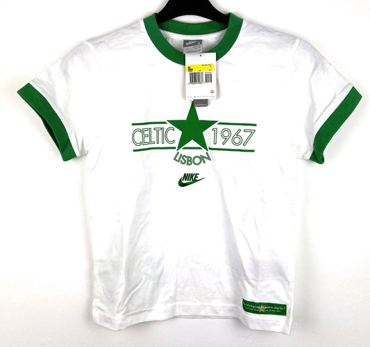 BNWT Celtic Nike 1967 Lisbon Football T-shirt Kids Sizes