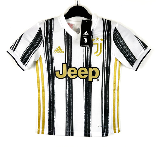 BNWT 2020 2021 Juventus Adidas Home Football Shirt Kids 7-8 years