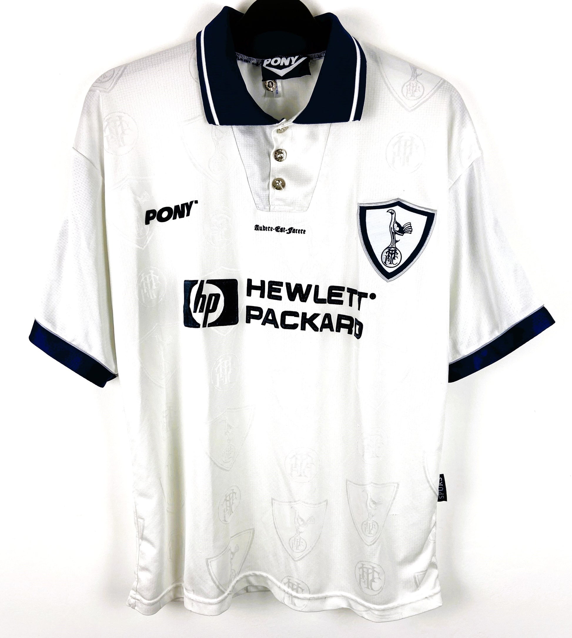 Tottenham Hotspur Spurs Retro Pony 1997 Home Shirt, Size L