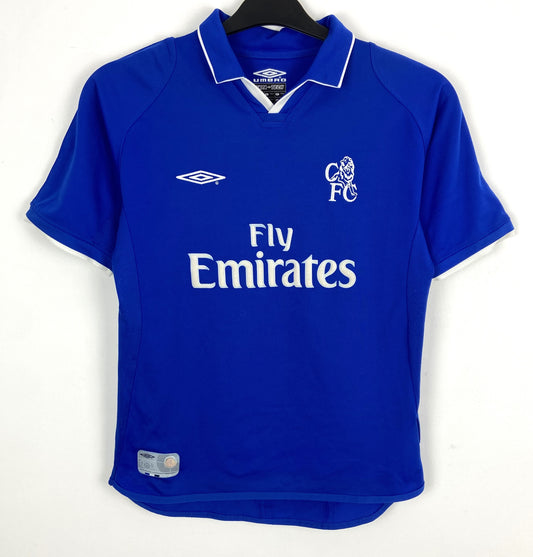 2001 2003 Chelsea Umbro Home Football Shirt Kids 9-10 Years