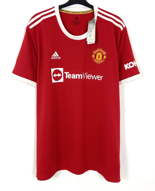 BNWT 2021 2022 Manchester United Adidas Home Football Shirt Men's Sizes