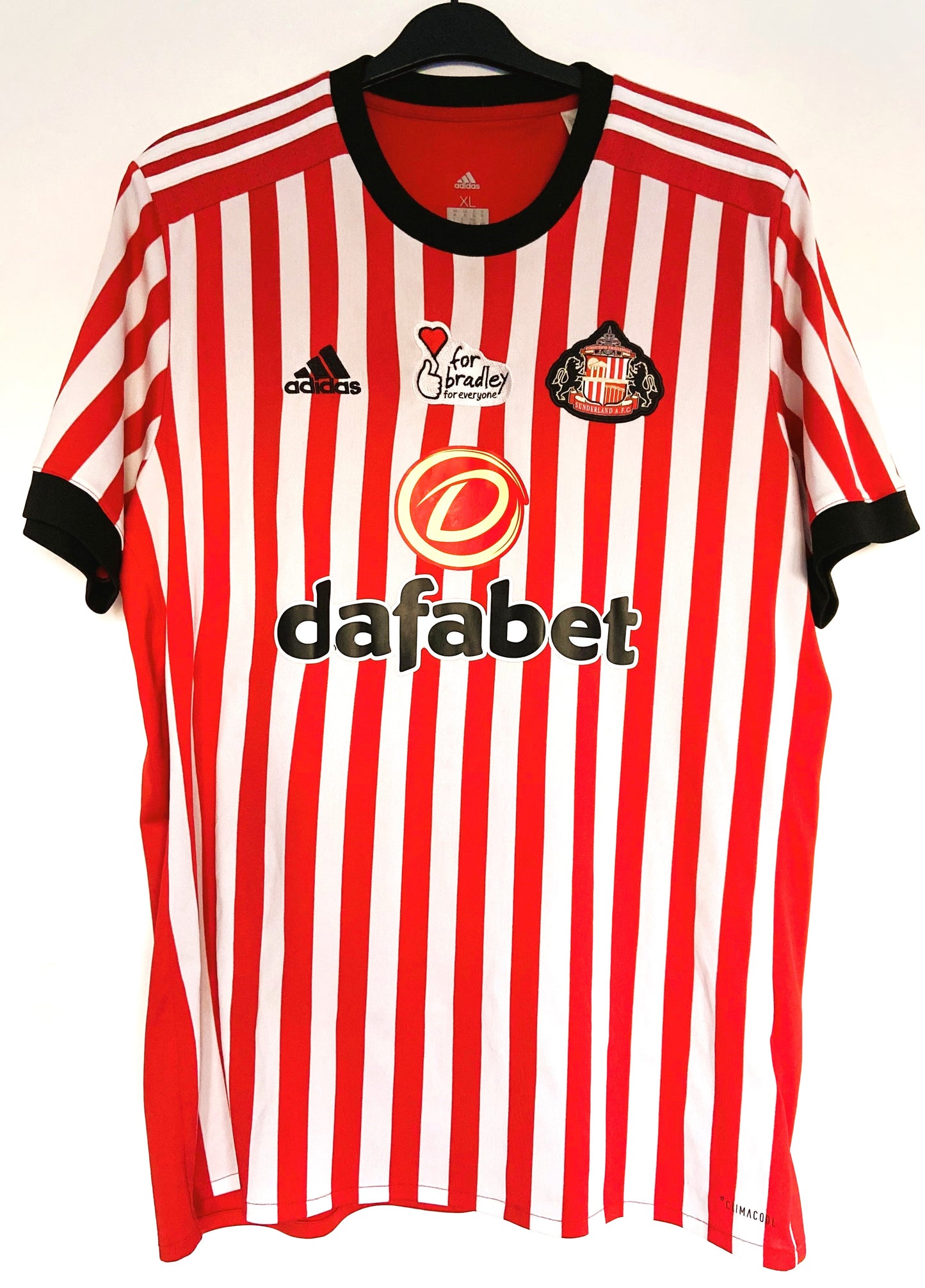 2017 2018 Sunderland Adidas Home FOR BRADLEY Football Shirt Men's XL